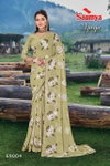 Saumya By Ajaya Designer Dull Moss Double Printed Sarees Catalog